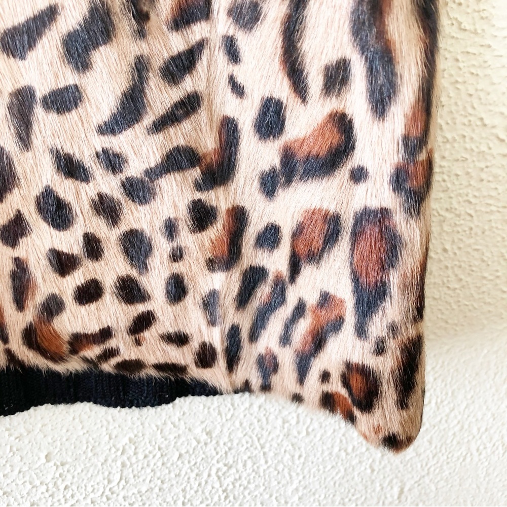 Double D Ranch Leopard Print Vest with Black Collar - Picture 2 of 4